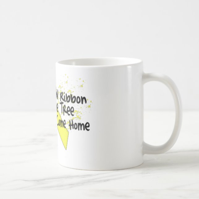 Gelbe Band-Kaffeetasse Kaffeetasse (Rechts)