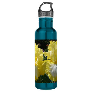 Gelbe Bartete Iris Iris Blume, blühend 710 ml W Edelstahlflasche