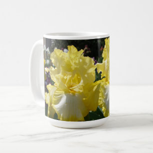 Gelbe Bartete Iris Iris Blume Kaffeetasse