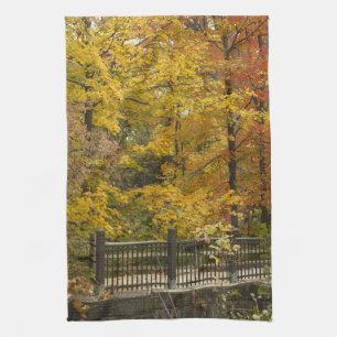 Gelbe Bäume des Herbstes Handtuch