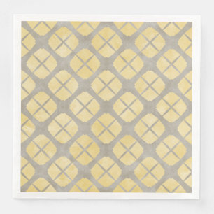 Gelbe Beige, Taupe Mitte des Jahrhunderts Modernes Serviette