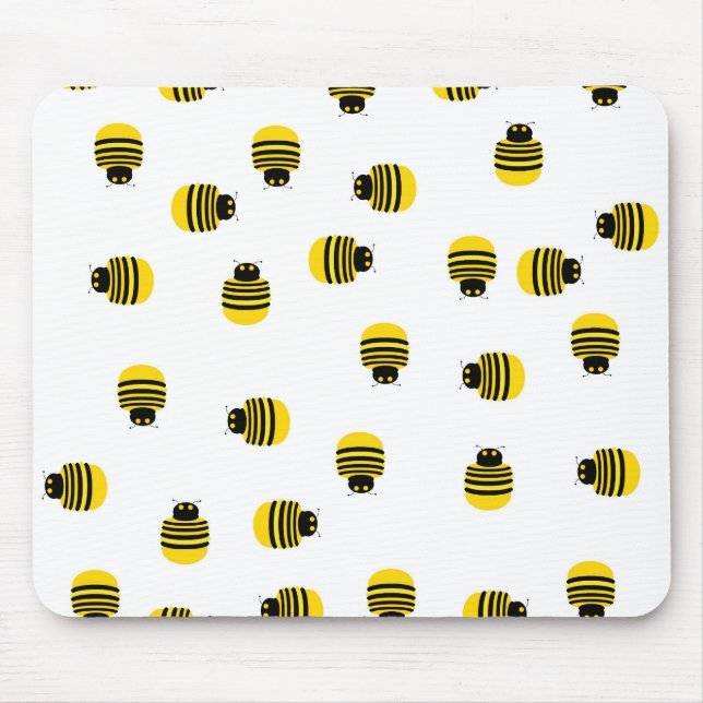 Gelbe Bienen Mousepad (Vorne)