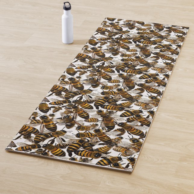 Gelbe Bienen Yogamatte (Beispiel)