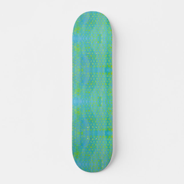 Gelbe Blase Wrap Print Skateboard (Vorne)
