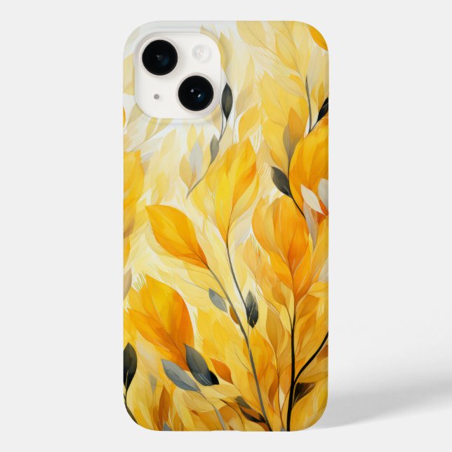 Gelbe Blätter Case-Mate iPhone 14 Hülle (Rückseite)