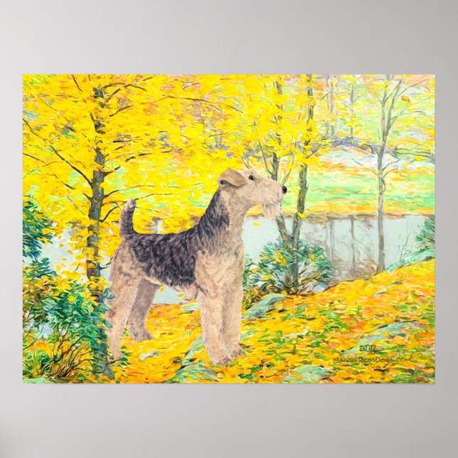 Gelbe Blätter Poster (Vorne)