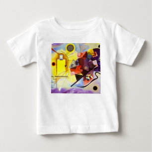Gelbe blaue Kandinsky-Abstrakte Malerei Baby T-shirt