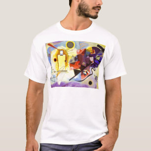 Gelbe blaue Kandinsky-Abstrakte Malerei T-Shirt
