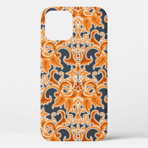 Gelbe blaue Ornament Nahtloser Hintergrund Pattern Case-Mate iPhone Hülle