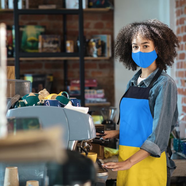 Gelbe blaue Streifen Schürze (apron)
