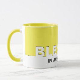 Gelbe BLESSEE Christlich Tasse