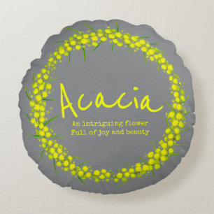 Gelbe Blume Acacia Name bedeutet Kissen
