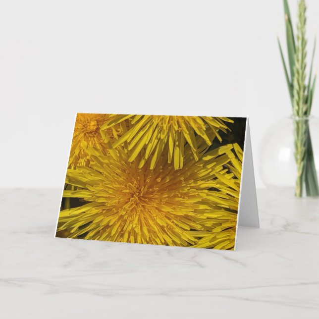 Gelbe Blume anpassbar  Karte (Vorderseite)