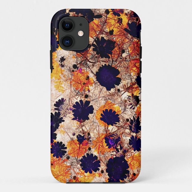 Gelbe Blume Blumenmuster Digitalkunst Case-Mate iPhone Hülle (Rückseite)