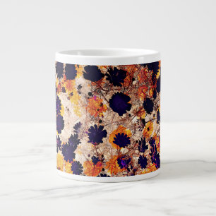 Gelbe Blume Blumenmuster Digitalkunst Jumbo-Tasse