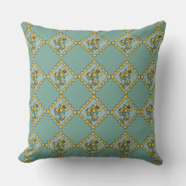 Gelbe Blume Briefmarke Kissen