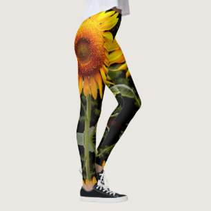 Gelbe Blume des Riesenblütengelben Fotos Leggings