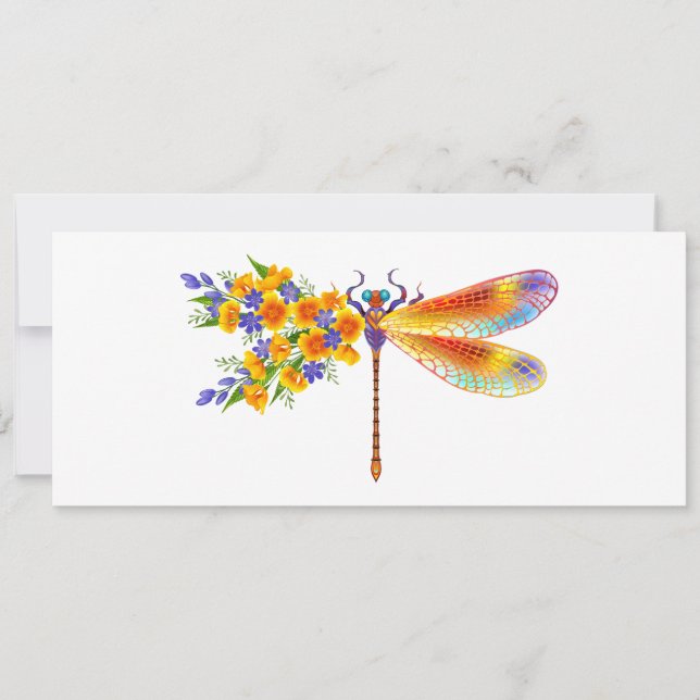 Gelbe Blume Feiertagskarte (Vorderseite)