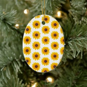 Gelbe Blume Foto Ornament