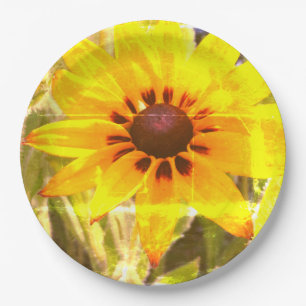 Gelbe Blume Foto Paper Teller