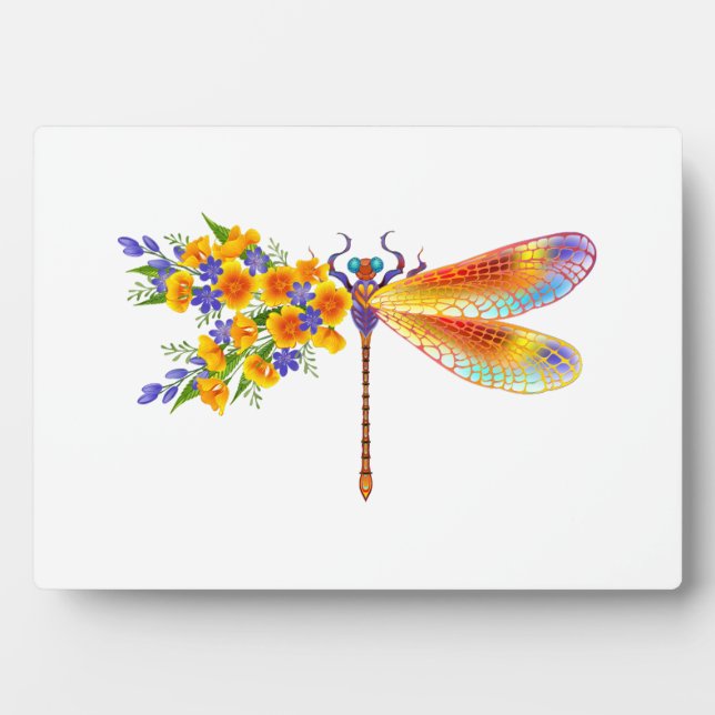 Gelbe Blume Fotoplatte (Vorderseite)