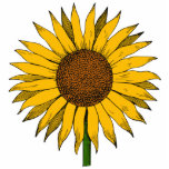 Gelbe Blume Freistehende Fotoskulptur<br><div class="desc">Die Illustration einer Sonnenblume,  das Symbol des Glücks. Das Kunstwerk ist ein großartiges Geschenk für Zuhause-Dekorationsgegenstände,  Bekleidung,  Accessoires,  Aufkleber,  Schreibwaren,  etc..</div>