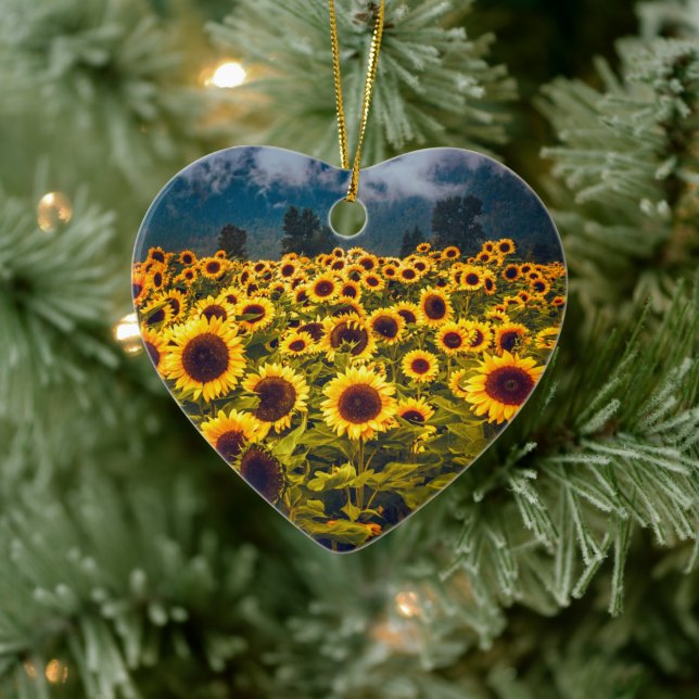 Gelbe Blume für Blumenfelder Keramik Ornament (Baum)