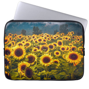 Gelbe Blume für Blumenfelder Laptopschutzhülle