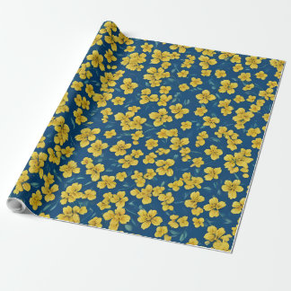 Gelbe Blume Geschenkpapier