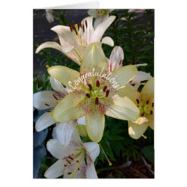 Gelbe Blume Glückwunsch Karte