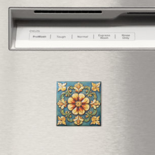Gelbe Blume Italienischer Til Magnet