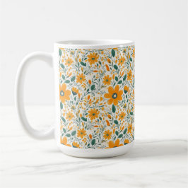 Gelbe Blume Kaffeetasse