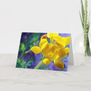Gelbe Blume Karte