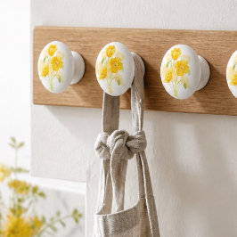 Gelbe Blume Keramik Keramikknauf