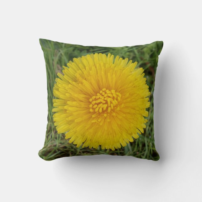 Gelbe Blume Kissen (Vorderseite)