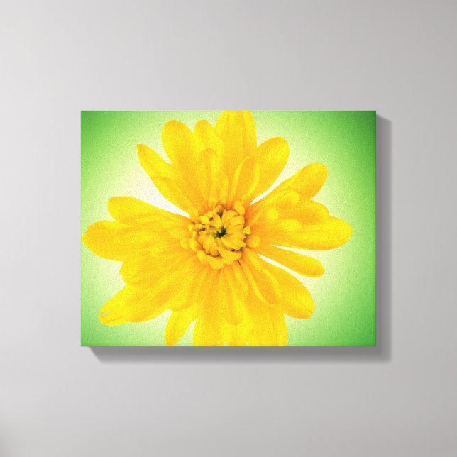 Gelbe Blume Leinwanddruck (Vorderseite)