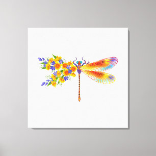 Gelbe Blume Leinwanddruck