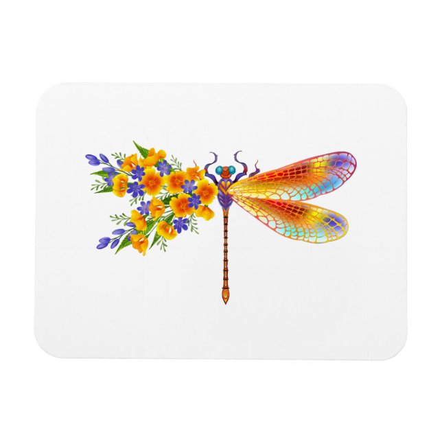 Gelbe Blume Magnet (Horizontal)