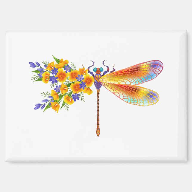 Gelbe Blume Magnet (Vorderseite)