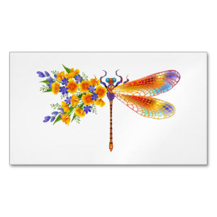 Gelbe Blume Magnetische Visitenkarte