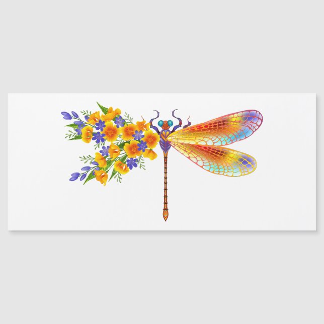 Gelbe Blume Magnetkarte (Vorderseite)