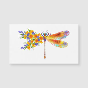 Gelbe Blume Magnetkarte