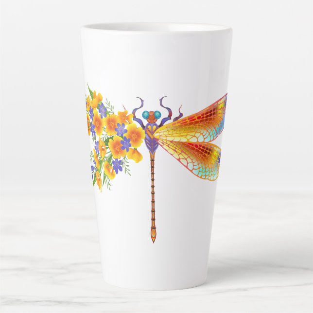 Gelbe Blume Milchtasse (Vorderseite)