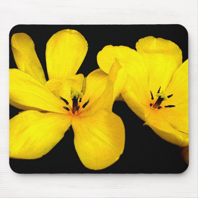 Gelbe Blume Mousepad (Vorne)