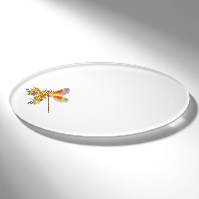 Gelbe Blume Namenschild (Vorderseite)
