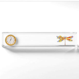 Gelbe Blume Namensplakette