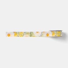 Gelbe Blume Natur glücklicher Spaß Blumen Ripsband