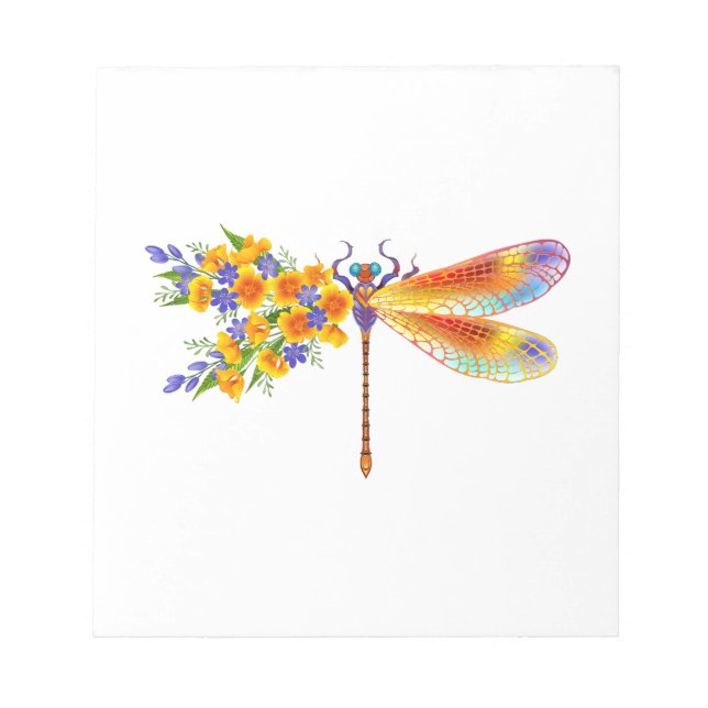 Gelbe Blume Notizblock (Vorderseite)