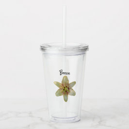 Gelbe Blume Personalisiert Acryltrinkbecher