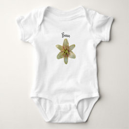 Gelbe Blume Personalisiert Baby Strampler
